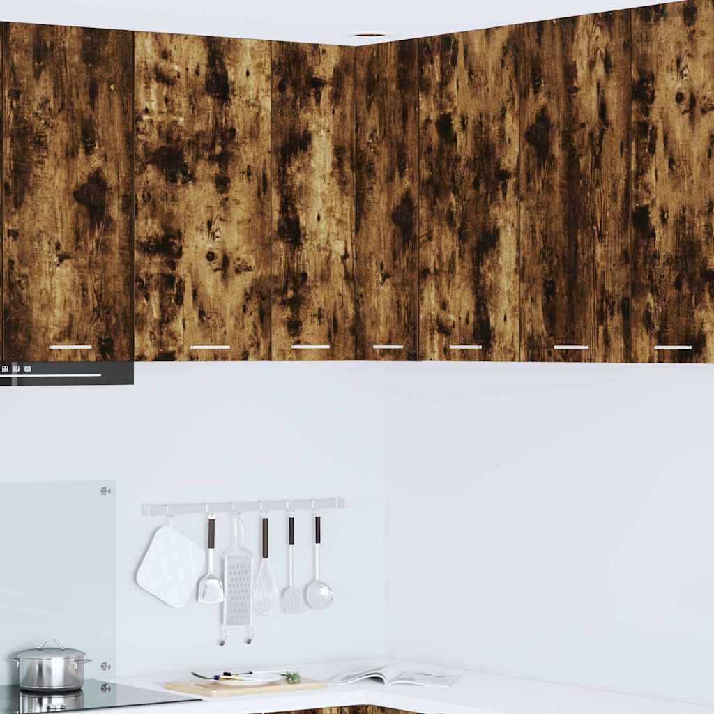 Seinakapp Riga Suitsutatud tamm ja valge 57 x 57 x 80 cm