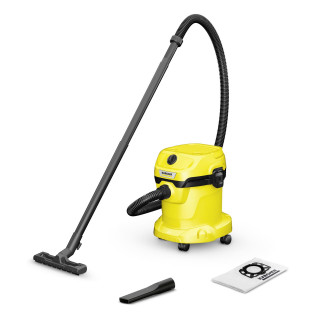 Vacuum Cleaner|KARCHER|Wet and dry vacuum cleaner WD 2 Plus V-15/4/18|Car cleaning|1000 Watts|Suction power 220W|Capacity 15 l|Noise 74 dB|Yellow|Weight 4.3 kg|1.628-003.0