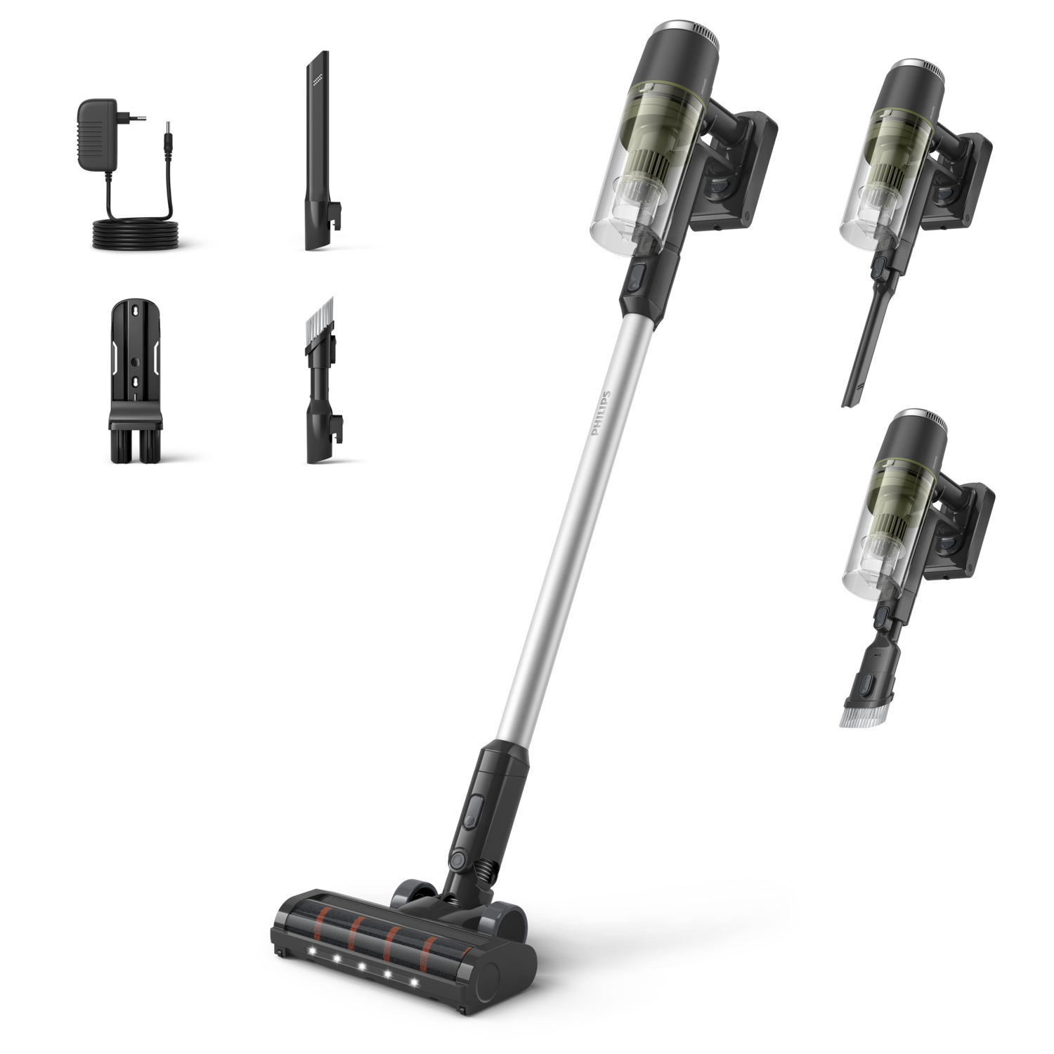 Philips 3000 Series Cordless Stick vacuum cleaner XC3033/01, Up to 60 min, 15 min of Turbo