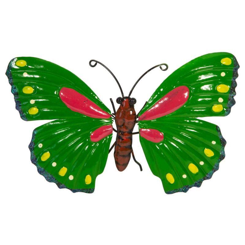 DECORATIVE BUTTERFLY 26CM GREEN