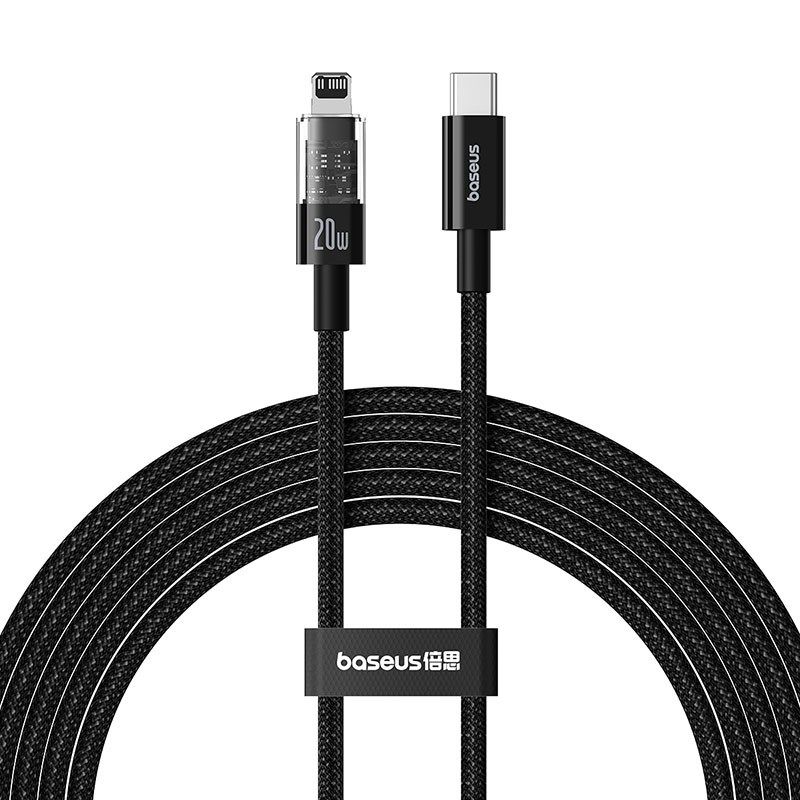Baseus Gem USP C-IP 20W Cable 2m (Black)