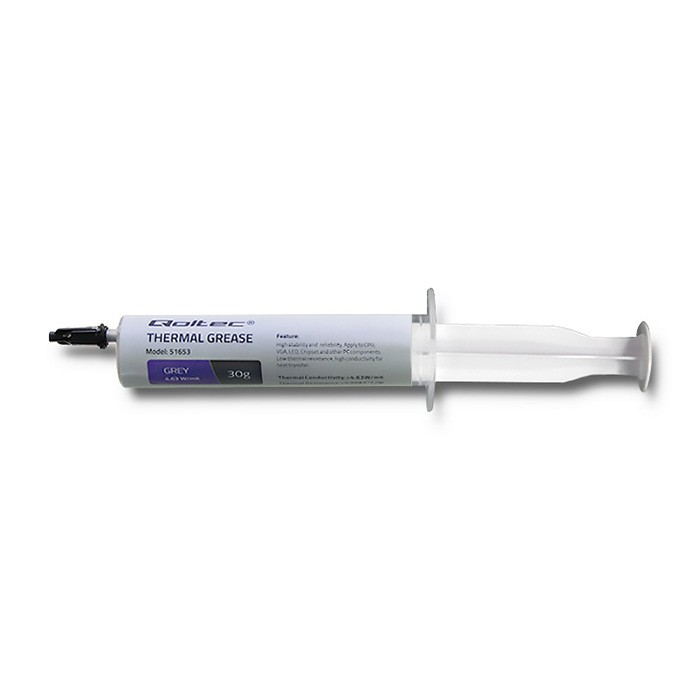 Qoltec Thermal grease 4.63 W/m-K | 30g | Grey
