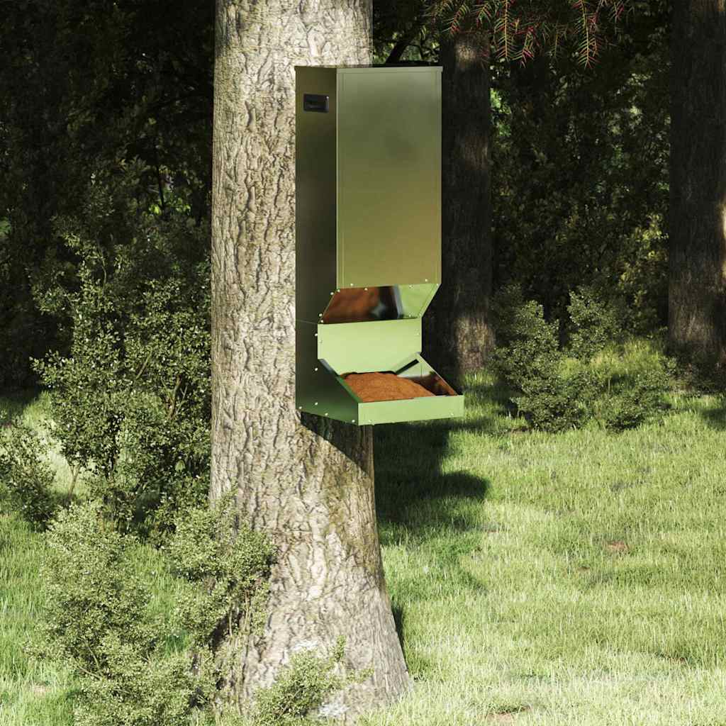 Jõhvikate söötja Hõbedane 28 x 30 x 80 cm Tsinkteras