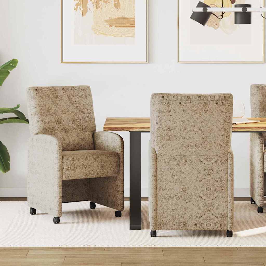 Söögitoa Toolid 2 pcs Helehall 58 x 67 x 97 cm Tehisnaha Suede