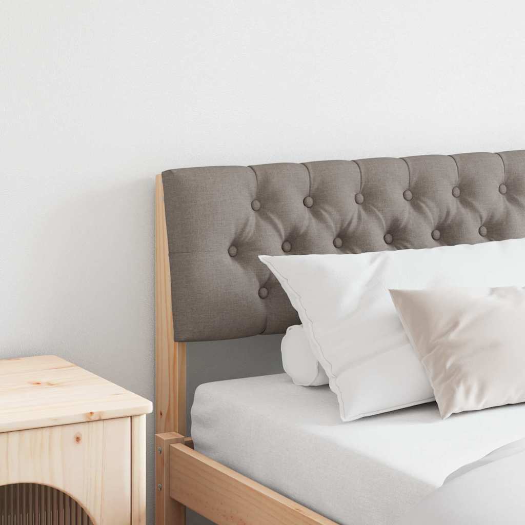 Polsterdatud voodiots Pruunikashall 200 cm Tahke mänd