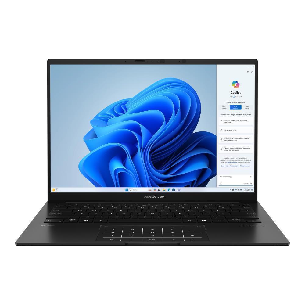 Notebook|ASUS|ZenBook Series|14 OLED|UM3406KA-QD066W|CPU  AMD Ryzen AI 5|340|2000 MHz|14|1920x1200|RAM 16GB|LPDDR5x|SSD 1TB|AMD Radeon Graphics|Integrated|ENG|NumberPad|Windows 11 Home|Black|1.2 kg|90NB14U1-M00LJ0