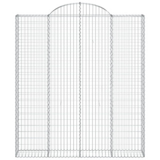 Габион дугообразной формы, 200x30x220/240 см, оцинкованная сталь