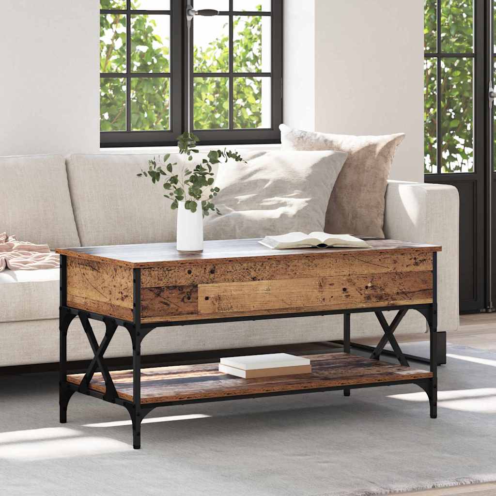 Kohvilaud Vana puit 100 x 50 x 50 cm Tehispuit