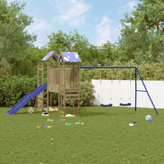 õue mänguväljak, immutatud männipuit