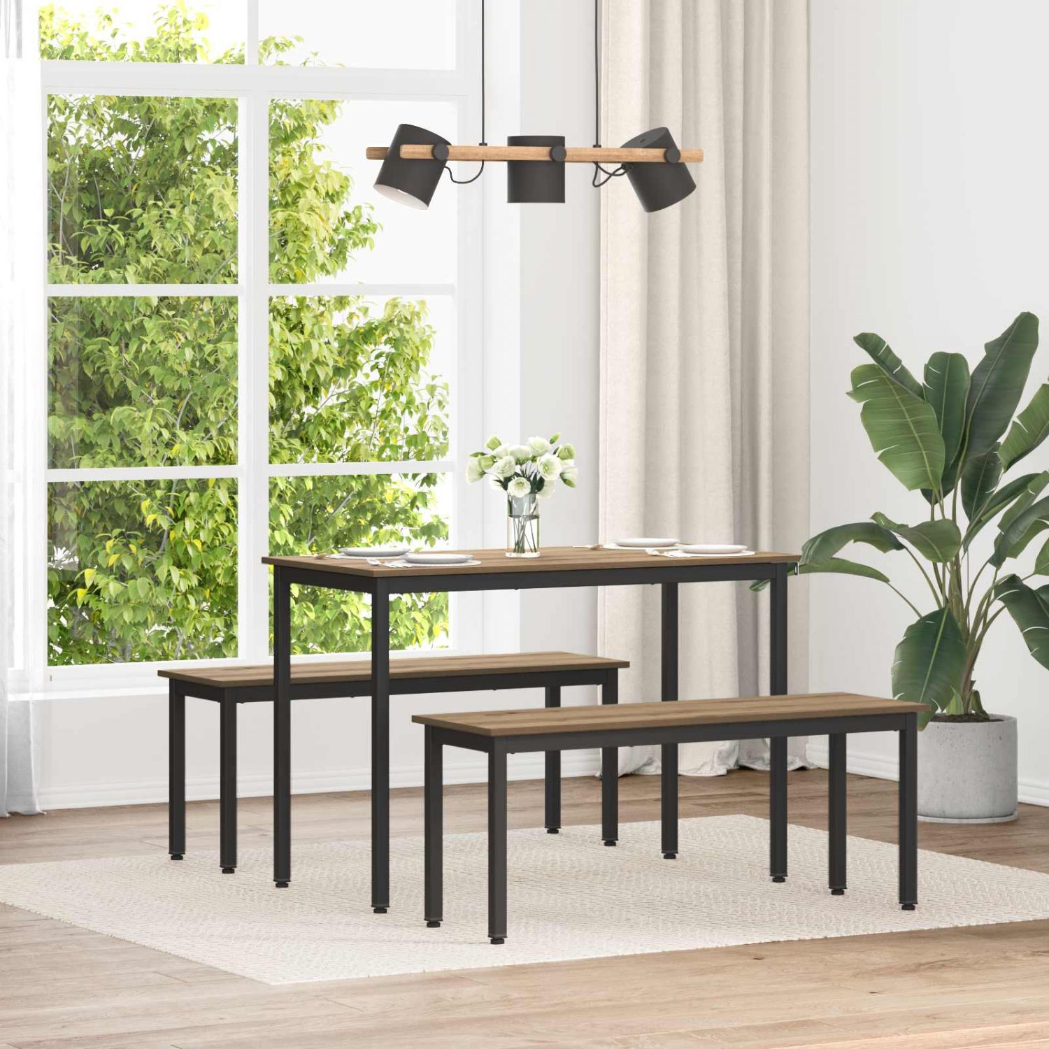 pink Artisani tamme 110 x 35 x 45 cm Tehispuit