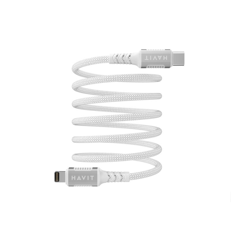 Havit Magnetic Type C-Lightning Cable (White)