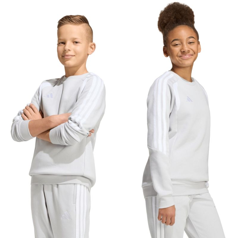 adidas Tiro 26 League Sweat Crew gray kids' sweatshirt KF5823