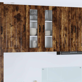 Seinakapp kööki Suitsetatud tamm 60 x 31 x 80 cm Tehispuit