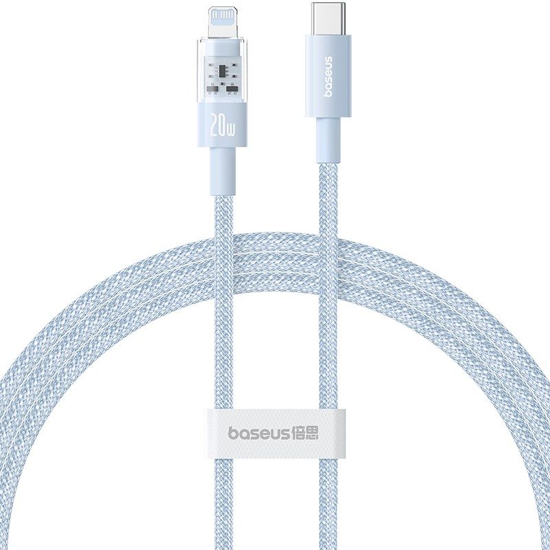 Baseus Gem USB C-IP Cable 20W 1m (Blue)