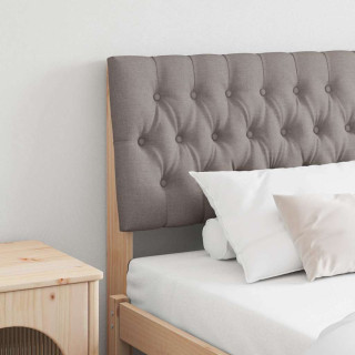 Polsterdatud voodiots Pruunikashall 180 cm Tahke mänd