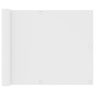 Балконный экран, белый, 75 x 600 см, ткань Оксфорд