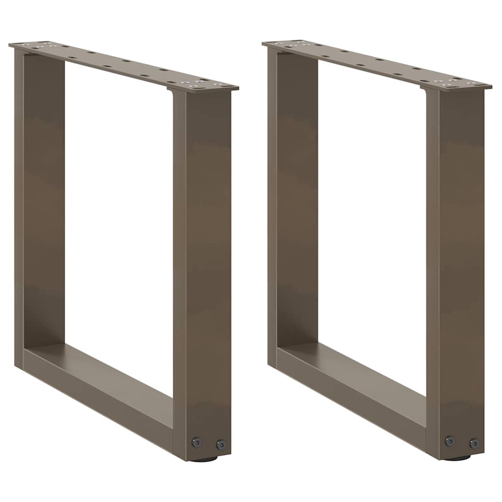 kohvilaua jalad U-kujulised 2 tk, naturaalne teras, 50 x (42–43) cm, teras