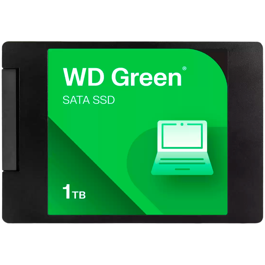 SSD-накопитель WD Green 1ТБ SATA, 2.5, 7мм, чтение: 545 МБ/с