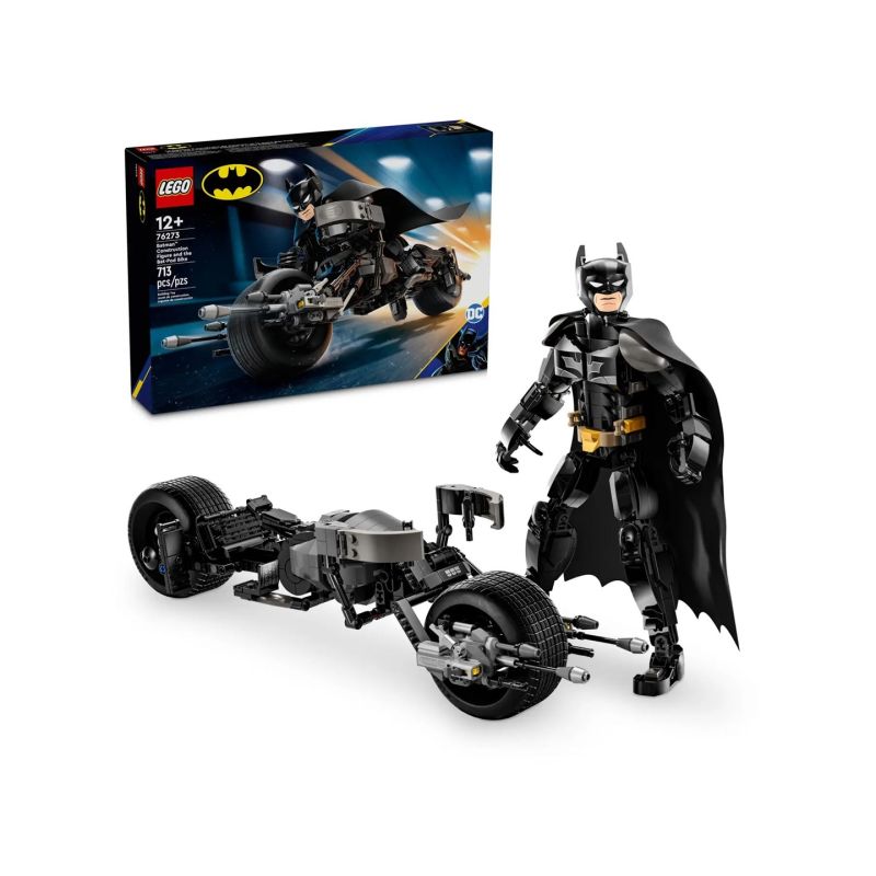 LEGO Super Heroes 76273 Buildable Batman Figure and Batcycle
