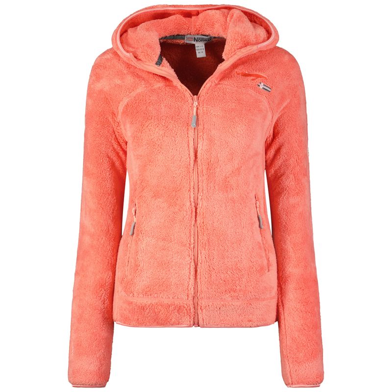 FLEECE for girls Geographical Norway UPALOOD SAUMON DB GIRL 047-1 SALMON (WZ8857E/GN-SAUMON)