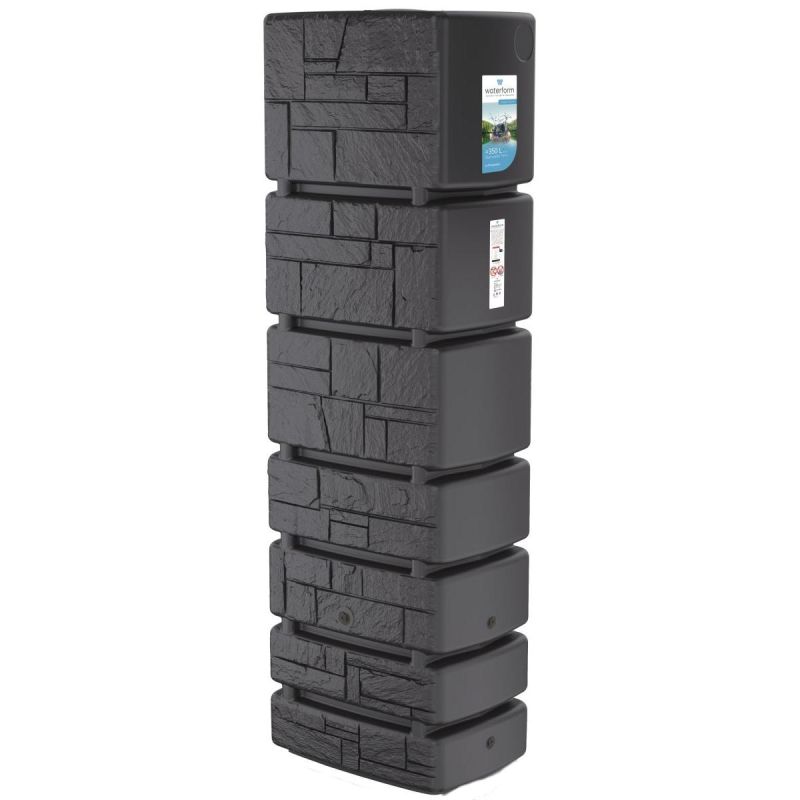 RAINWATER TANK TOWER STONE 350L ANTHRACITE