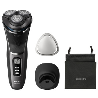 Philips Wet or Dry electric shaver S3343/13, Wet&Dry, PowerCut Blade System, 5D Flex Heads, 60min shaving / 1h charge, 5min Quick Charge
