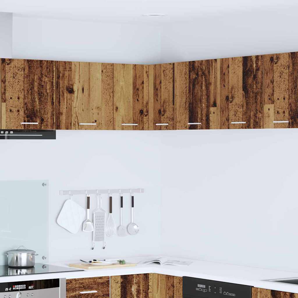 Seinakapp Riga Vana puu ja valge 57 x 57 x 40 cm Tehispuit