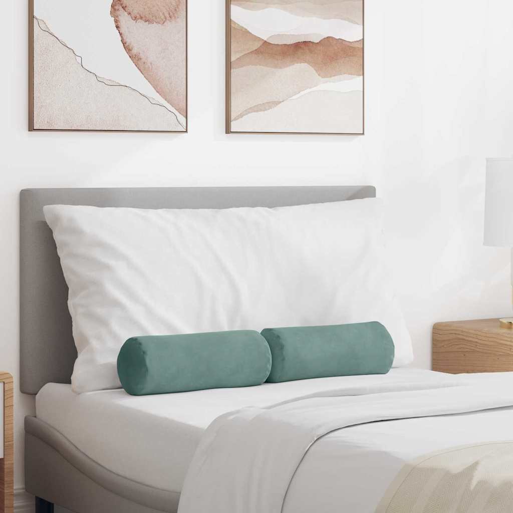 Padjad 2 pcs Mere Roheline Ø 15 x 40 cm Korter kangas