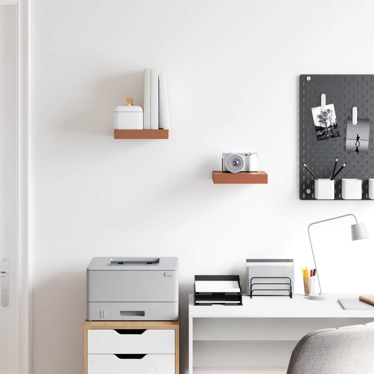 Seinariiul 2 pcs Punane 23 x 23,5 x 4 cm Tehispuit