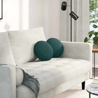 Istumispatjad 2 pcs Tume rohelise Ø30 x 13 cm kangas