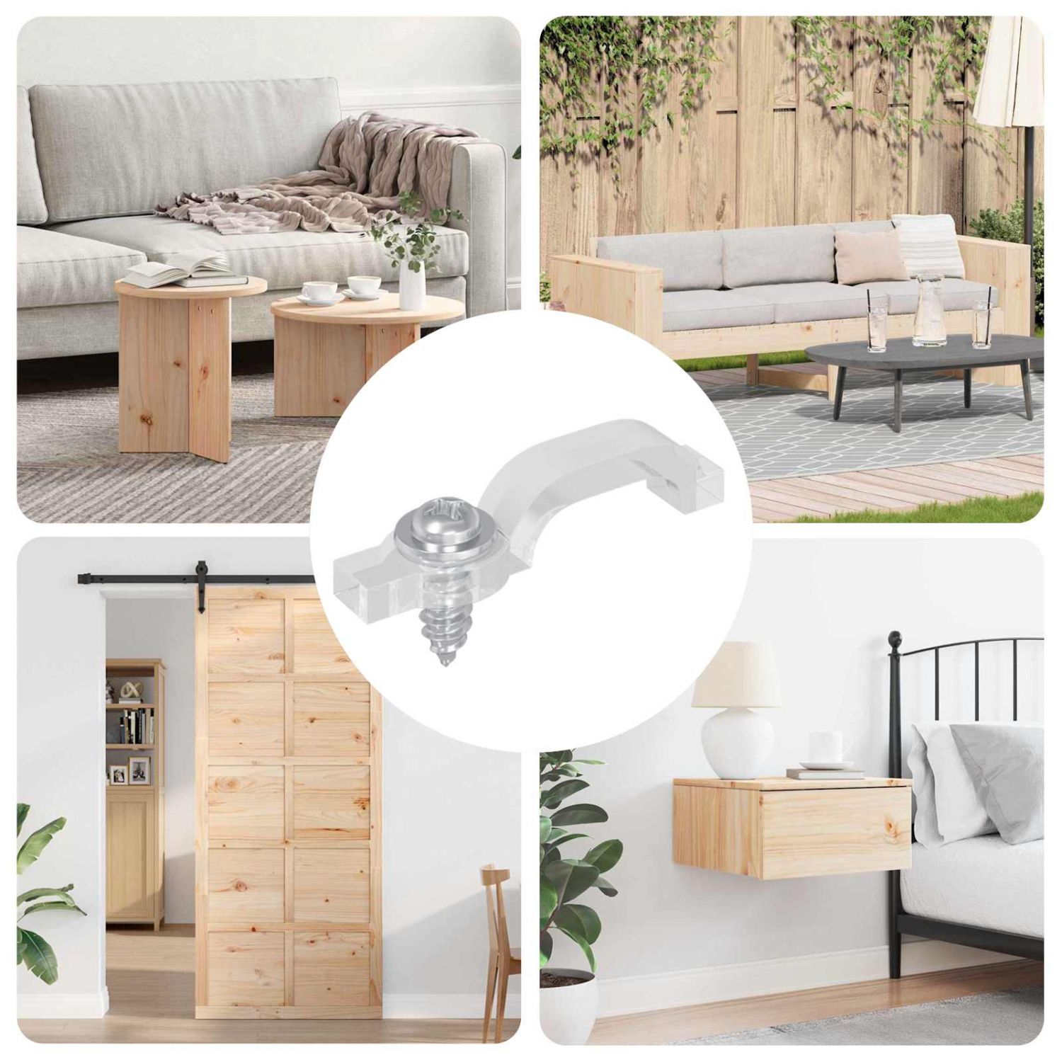 LED riba klambrid 2 pcs Läbipaistev 2 x 1 x 0.5 cm