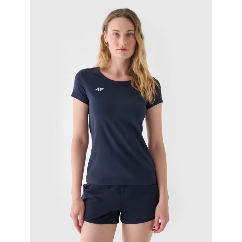 Slim plain women's T-shirt 4F NOSH4TSD001B-31S