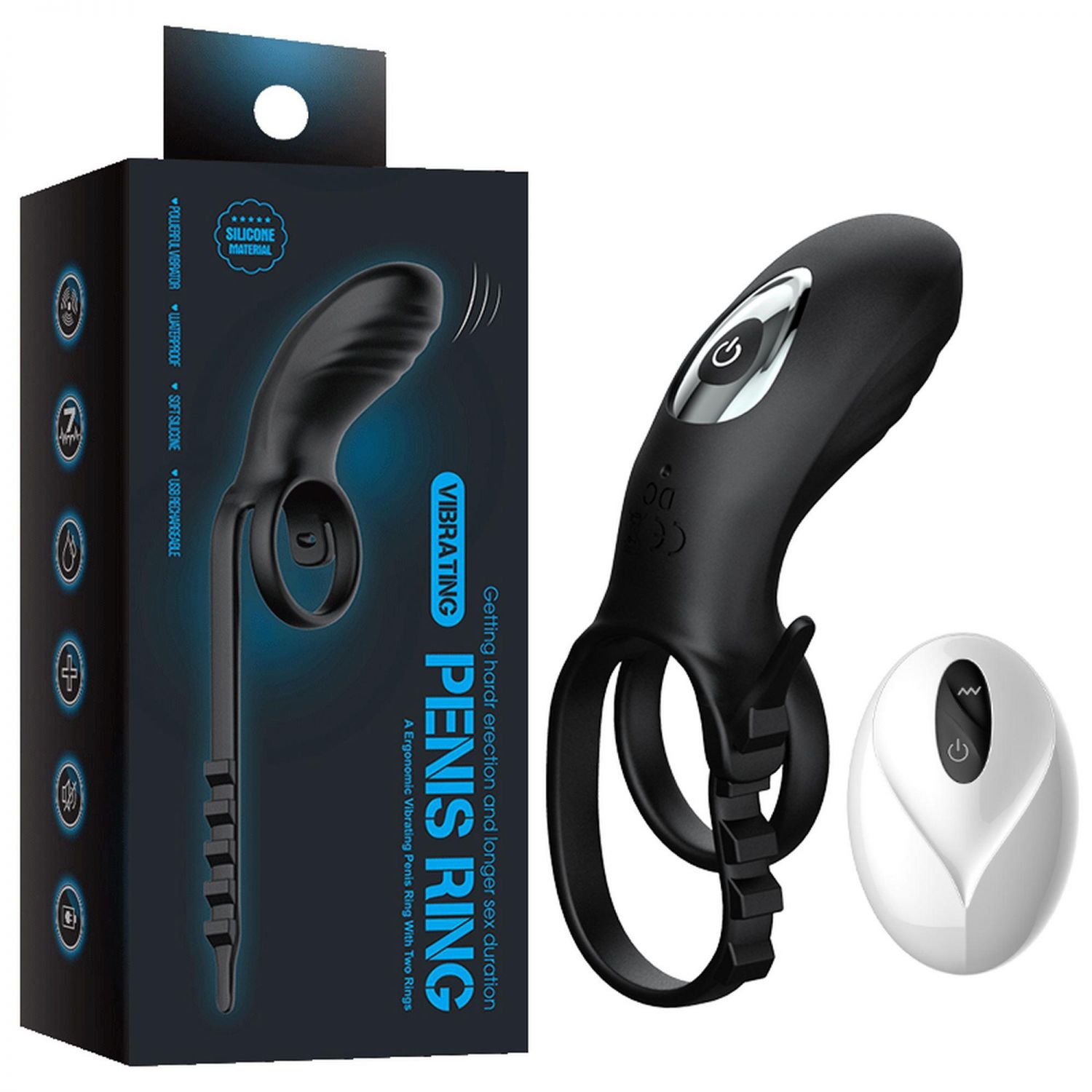 Регулируемое двойное виброкольцо с пультом