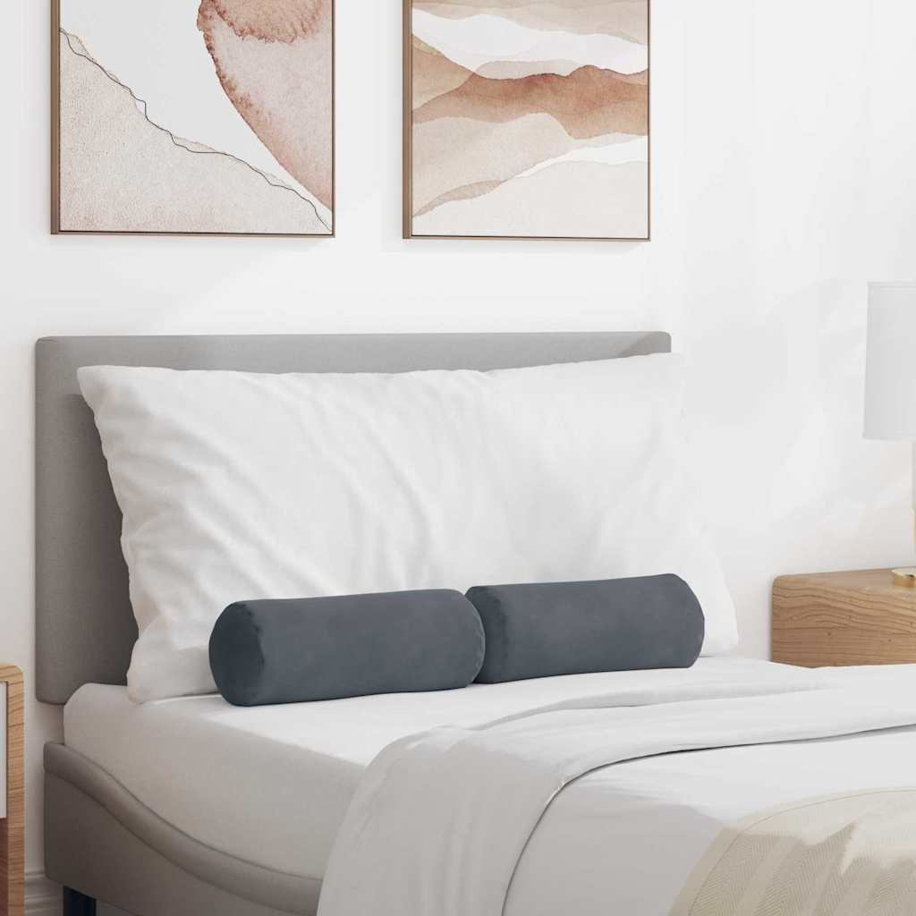 Padjad 2 pcs Tumehall Ø 15 x 40 cm Korter kangas