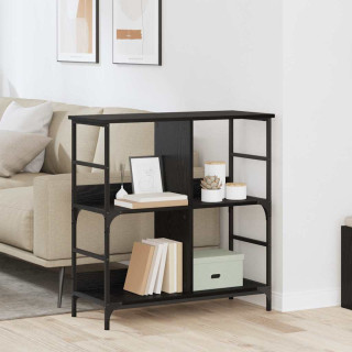 Raamatukapp Must tamm 78.5 x 33 x 82 cm Tehispuit