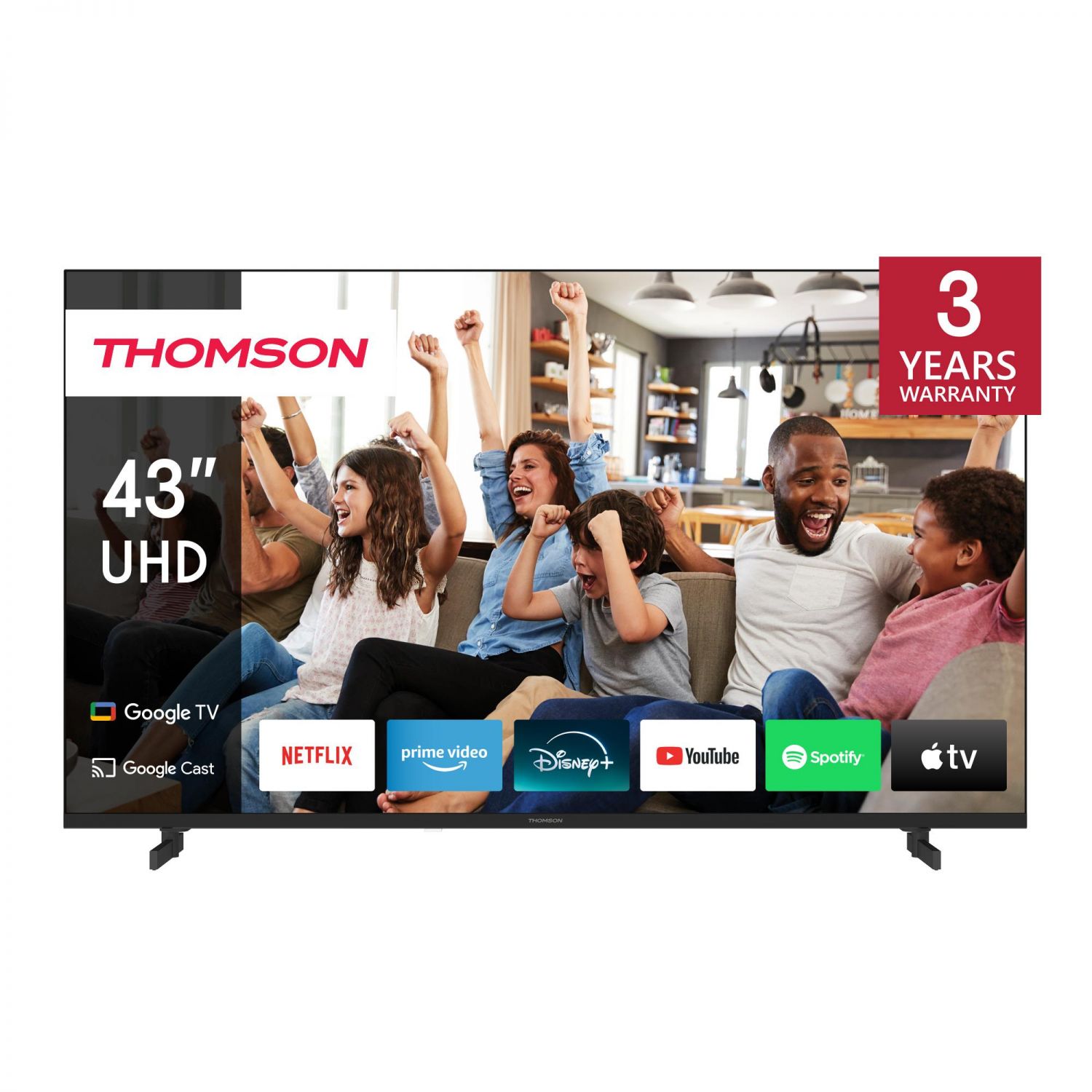 TV Set|THOMSON|43 |4K Ultra HD|3840 x 2160 pixels|Flat|16:9|LED|43UG4S14