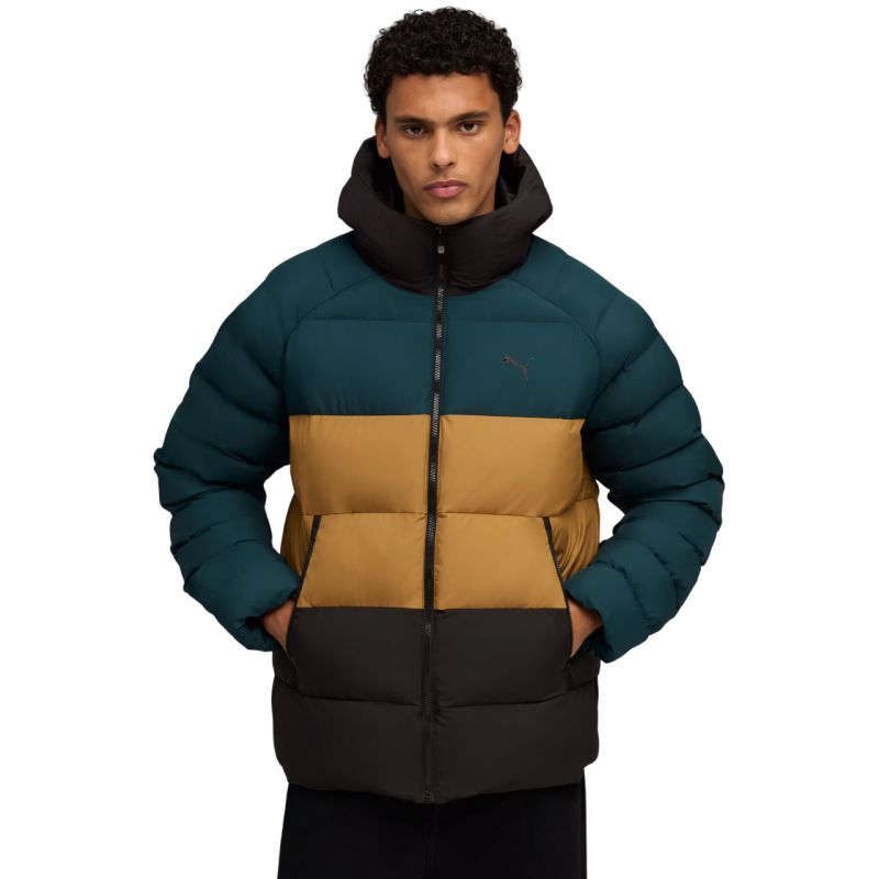 Puma Mono Hooded Men's Jacket Green-Brown-Black 688367 75