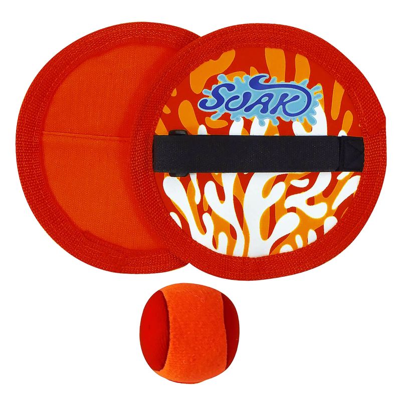 Red Velcro Catch Ball Game Solex AN-0510R