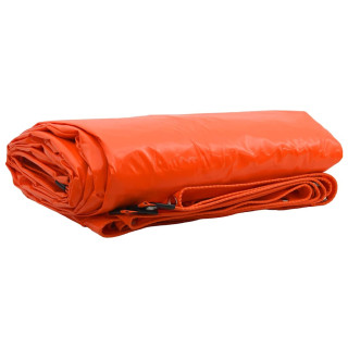 Tarpaulin 650g / m² Oranž 5 x 7 m Lõuend PVC kattega