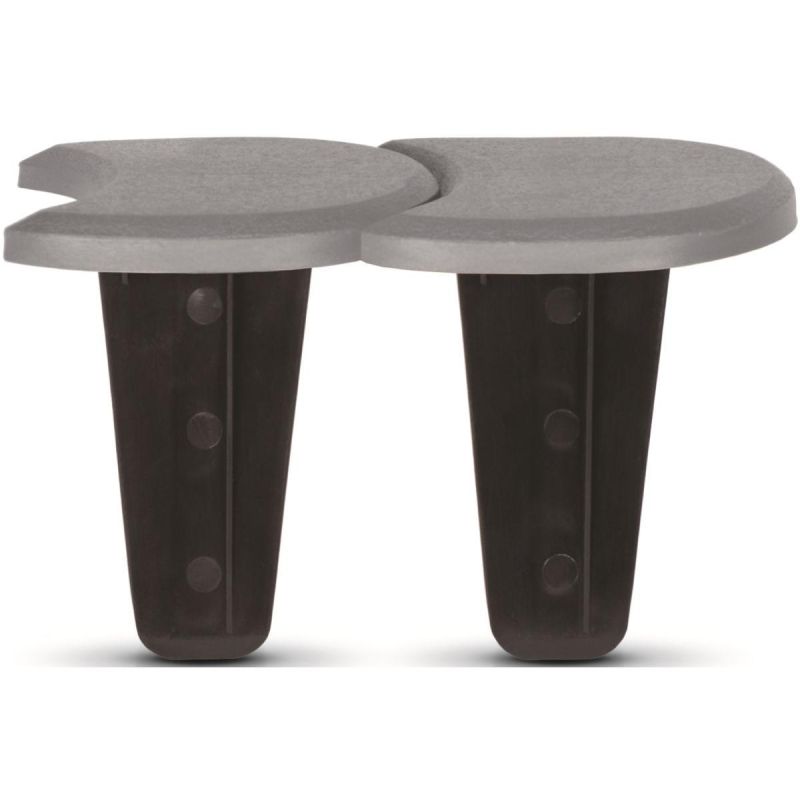 GARDEN PALISADE FLAT DOUBLE PUBLIC EDGE 3.8 M GREY STONE