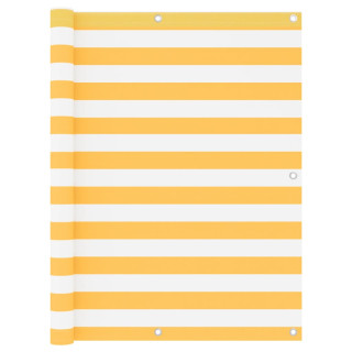 rõdusirm, valge ja kollane, 120 x 500 cm, oxford-kangas