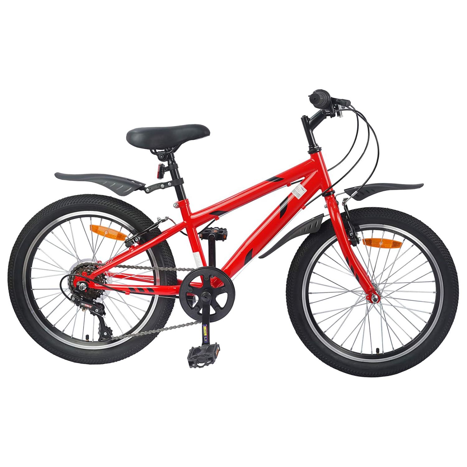 Laste Bike 24 Tolli 6-Speed 8-12 aastastele Punane