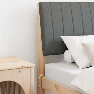 Polsterdatud voodiots Tumehall 80 cm Tahke mänd