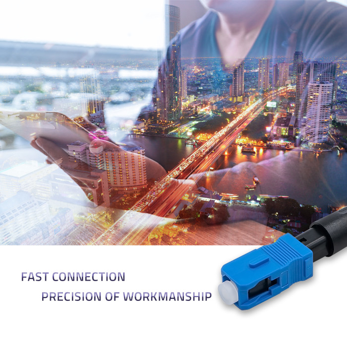 Qoltec SC / UPC fiber optic quick connector | Singlemode | 0.9 | Set of 10 pcs