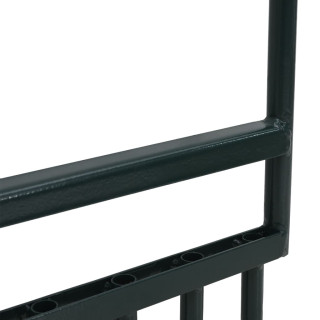 Аэратор для газона с 5 полыми зубьями, зеленый, сталь с порошковым покрытием