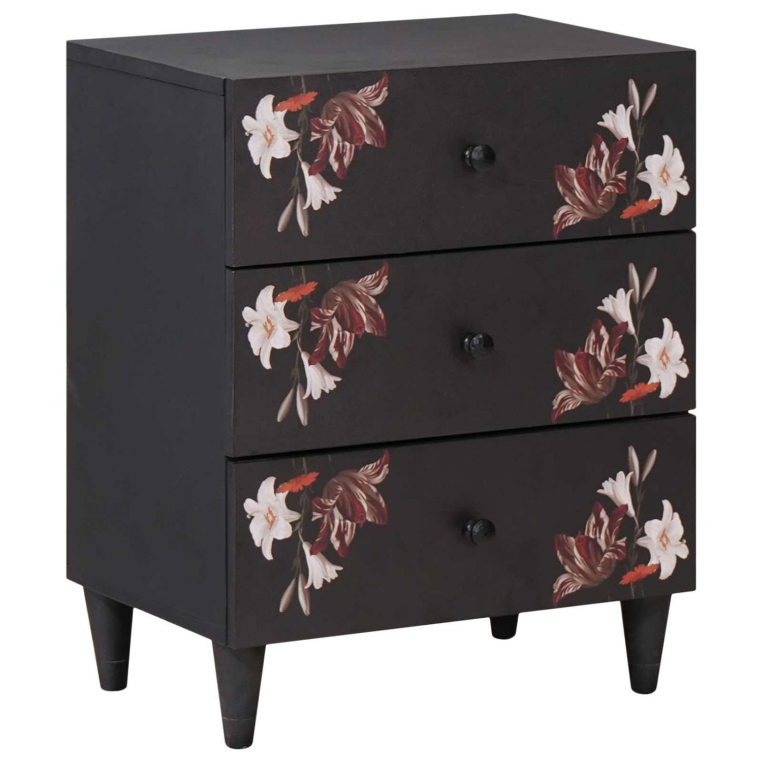 Öökapp sahtliga Mitmevärviline 50 x 33 x 60 cm Tugev mango puu