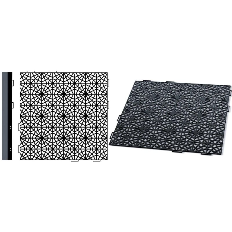 OPENWORK PAVEMENT GRID MOSAIC BLACK 1PC.