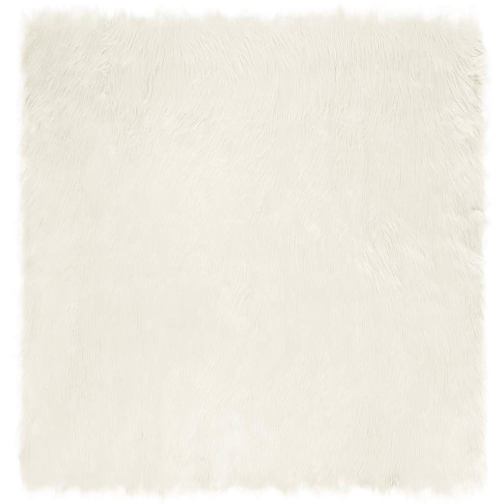 Vale Umbes Vaip Valge 120 x 120 cm Polüester