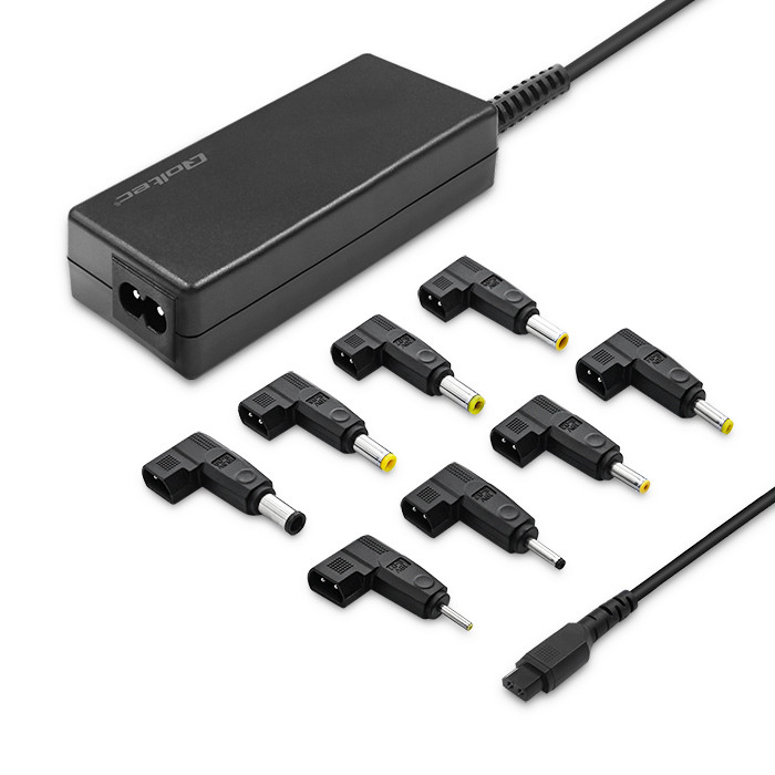 Qoltec Universal power adapter for laptop 45W | Automatic | MultiPlug | 8 plugs | +power cable