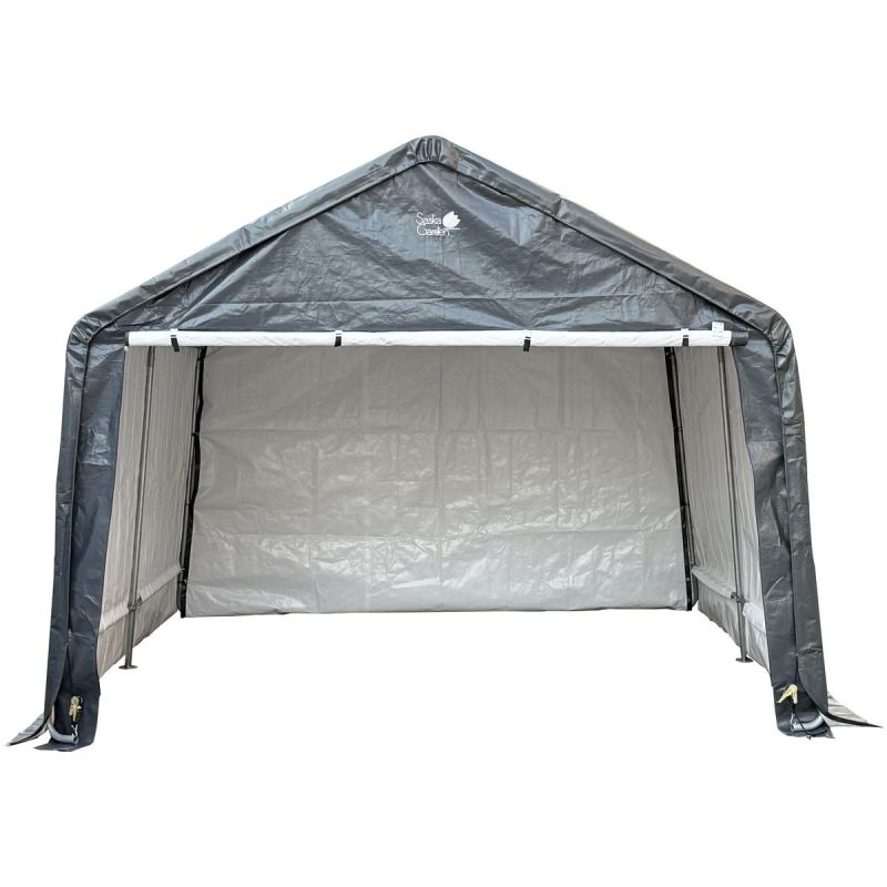 GARDEN GARAGE PAVILION 3.50x3.50x2.60M GRAY SASKA GARDEN